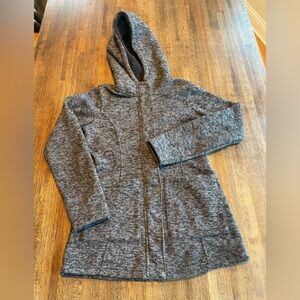 Madden Girl Knit Coat Jacket Hood Full Zipper Casual Sweatshirt Coat - size M